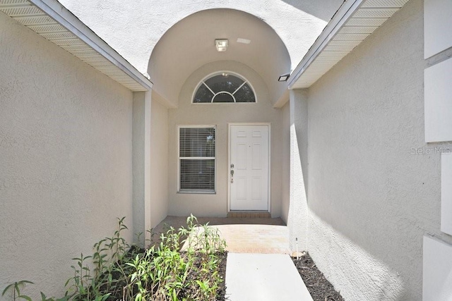 4921 Wessex Way, Land O Lakes, FL 34638 - property entrance featuring stucco siding