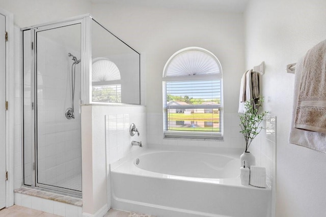 4921 Wessex Way, Land O Lakes, FL 34638 - bathroom with a garden tub and a stall shower