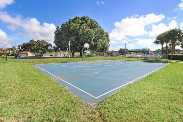4921 Wessex Way, Land O Lakes, FL 34638 - view of sport court with community basketball court and a lawn