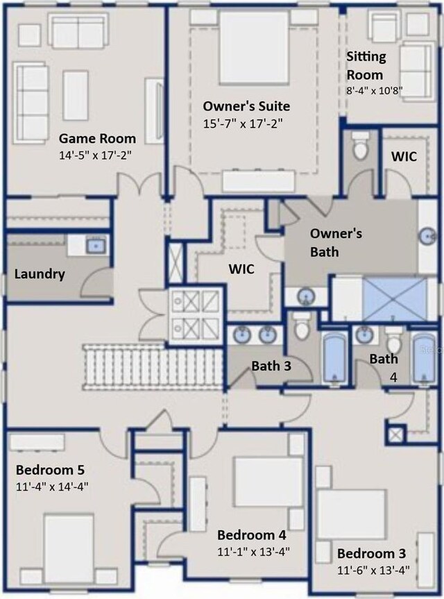 3952 Aldea Way, Wesley Chapel, FL 33543 - floor plan / room layout