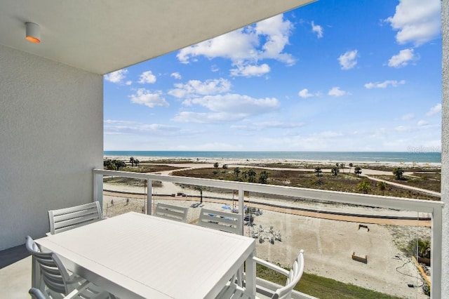 11500 Gulf Blvd Unit 513, Treasure Island, FL 33706 - balcony with view of water and beach