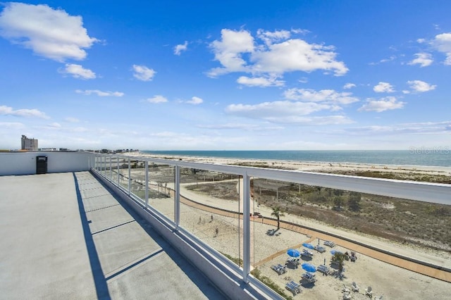 11500 Gulf Blvd Unit 513, Treasure Island, FL 33706 - balcony with view of water and beach