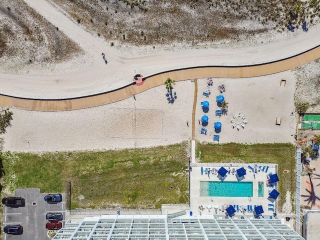 11500 Gulf Blvd Unit 513, Treasure Island, FL 33706 - drone / aerial view of a pool area
