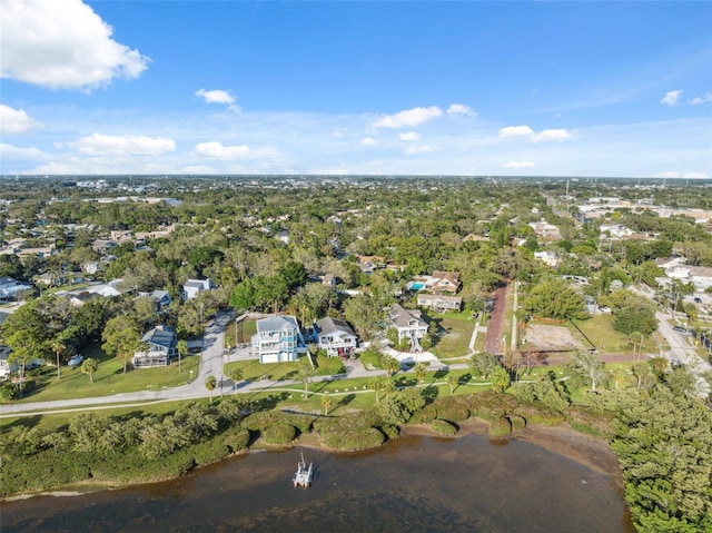 108 Shore Dr, Tarpon Springs, FL 34689 - aerial view of property's location featuring a large body of water and nearby suburban area