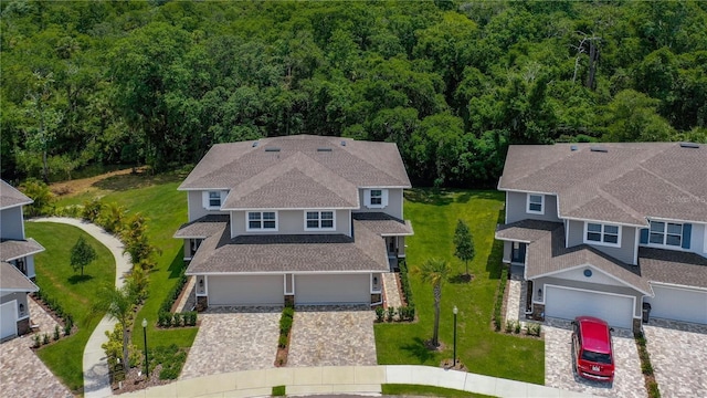 5332 Riverwalk Preserve Dr, New Port Richey, FL 34653 - view from above of property with a forest