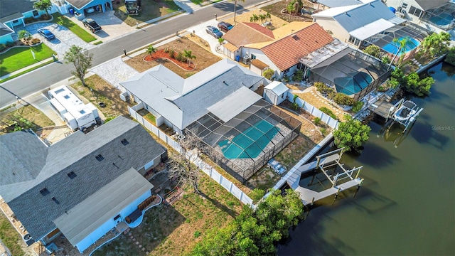 6508 Senegal Palm Way, Apollo Beach, FL 33572 - aerial perspective of suburban area featuring a large body of water