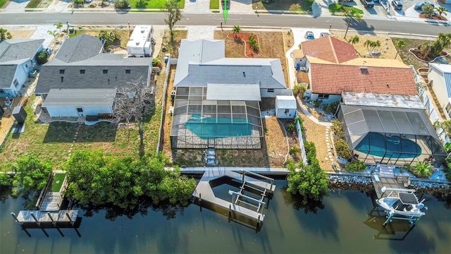 6508 Senegal Palm Way, Apollo Beach, FL 33572 - aerial perspective of suburban area with a large body of water
