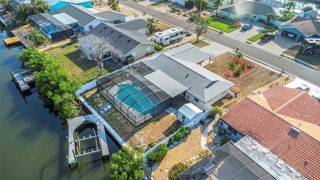6508 Senegal Palm Way, Apollo Beach, FL 33572 - aerial perspective of suburban area featuring a large body of water