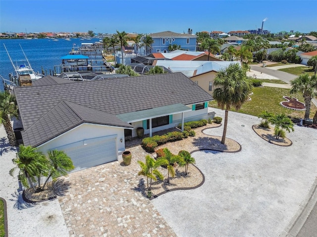6322 Cocoa Ln, Apollo Beach, FL 33572 - aerial perspective of suburban area featuring a large body of water