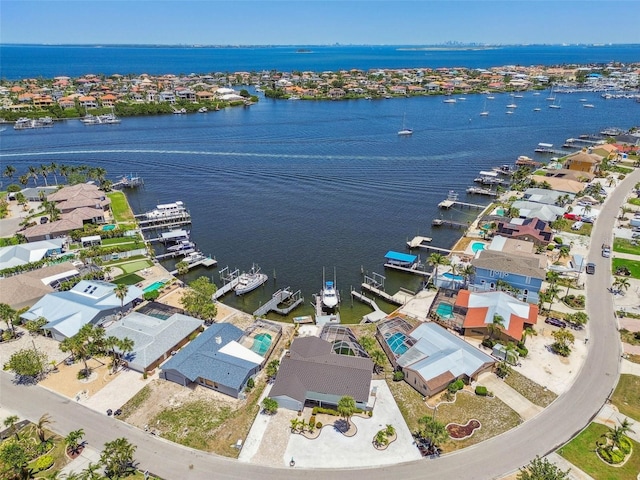 6322 Cocoa Ln, Apollo Beach, FL 33572 - aerial perspective of suburban area featuring a nearby body of water