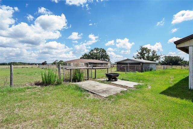9780 Allen Rd, Lithia, FL 33547 - view of yard with a fire pit