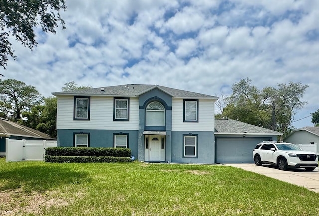3181 Deltona Blvd, Spring Hill, FL 34606 - traditional-style house with an attached garage, stucco siding, and concrete driveway