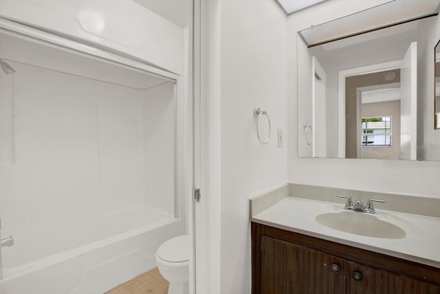 8630 Cattail Dr Unit 8630, Temple Terrace, FL 33637 - full bathroom featuring toilet, vanity, and shower / washtub combination