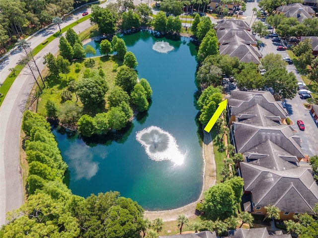 2173 Tuscany Trce Unit 8, Palm Harbor, FL 34683 - aerial perspective of suburban area featuring a nearby body of water