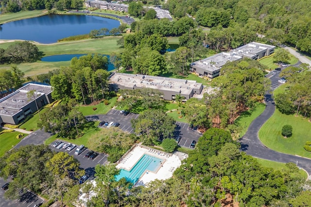 2173 Tuscany Trce Unit 8, Palm Harbor, FL 34683 - aerial view of property's location featuring a large body of water and a pool