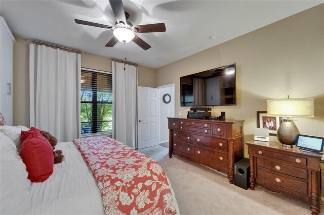 5646 Sunset Falls Dr, Apollo Beach, FL 33572 - carpeted bedroom featuring ceiling fan
