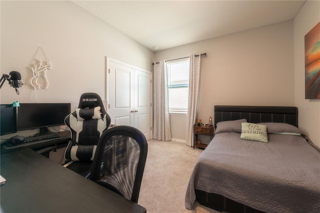 2247 Midnight Pearl Dr, Sarasota, FL 34240 - bedroom featuring carpet flooring, an office area, and a closet