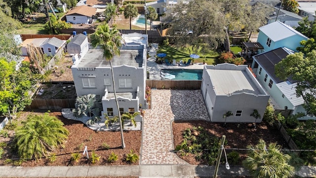 6251 4th Ave S, Saint Petersburg, FL 33707 - aerial perspective of suburban area with a pool area