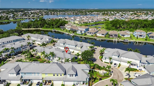 110 Aberdeen Pond Dr, Apollo Beach, FL 33572 - aerial perspective of suburban area with a nearby body of water