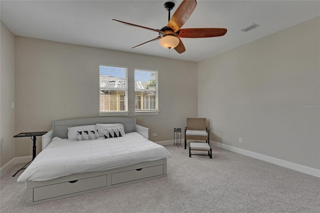 110 Aberdeen Pond Dr, Apollo Beach, FL 33572 - carpeted bedroom featuring baseboards and ceiling fan