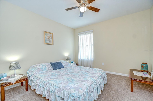 2723 Garden Falls Dr, Brandon, FL 33511 - bedroom with carpet, baseboards, and ceiling fan