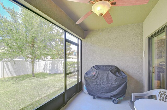 2723 Garden Falls Dr, Brandon, FL 33511 - sunroom / solarium with ceiling fan