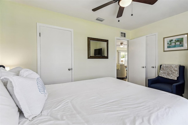 13920 Berkowitz Ave, Hudson, FL 34667 - bedroom featuring ceiling fan