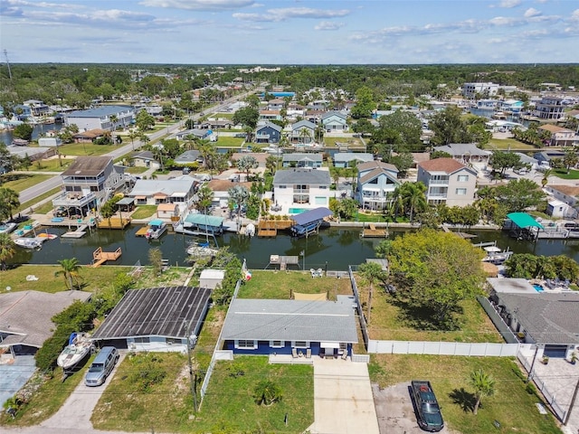 13920 Berkowitz Ave, Hudson, FL 34667 - aerial perspective of suburban area featuring a large body of water