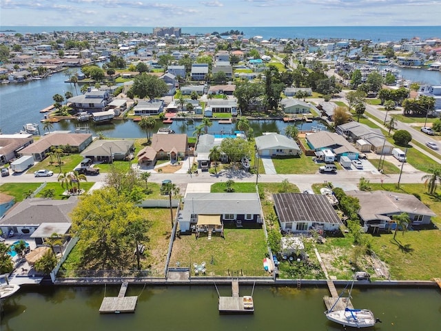 13920 Berkowitz Ave, Hudson, FL 34667 - aerial perspective of suburban area with a nearby body of water