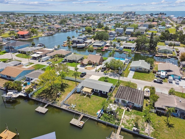 13920 Berkowitz Ave, Hudson, FL 34667 - aerial perspective of suburban area with a large body of water