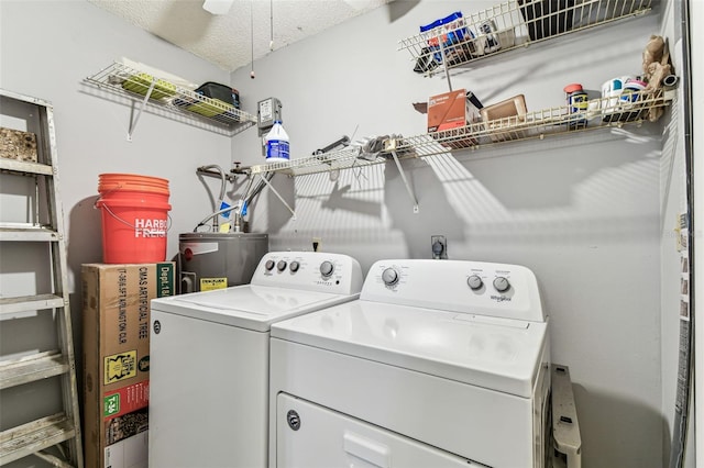 39650 US Highway 19 N Unit 143, Tarpon Springs, FL 34689 - washroom with washer and dryer and water heater