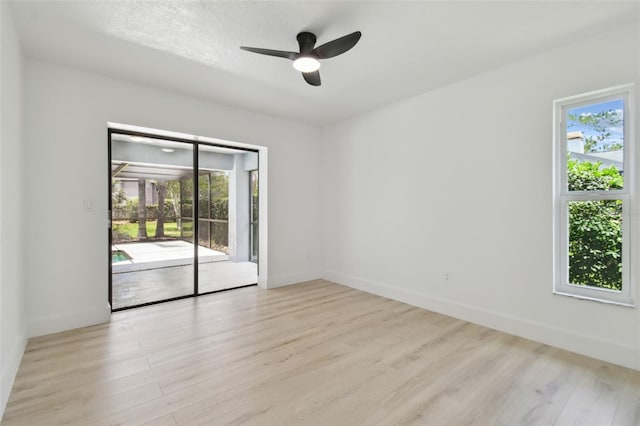14170 Fennsbury Dr, Tampa, FL 33624 - empty room featuring healthy amount of natural light, wood finished floors, and baseboards
