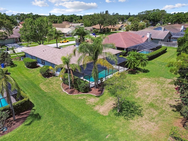 14170 Fennsbury Dr, Tampa, FL 33624 - aerial perspective of suburban area featuring a pool