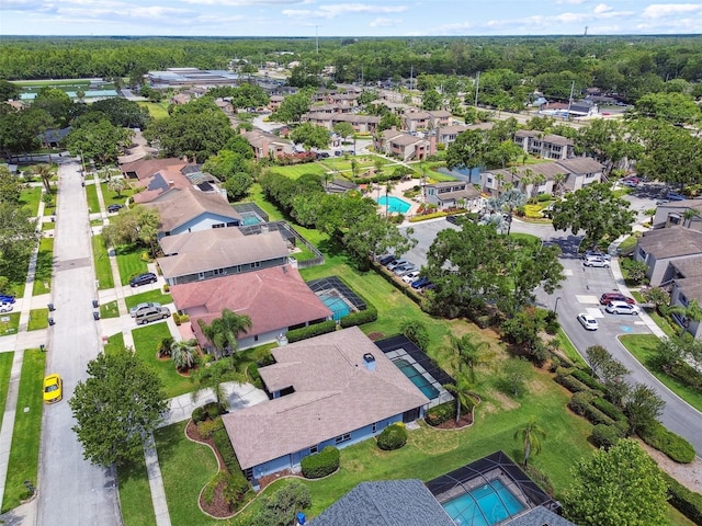 14170 Fennsbury Dr, Tampa, FL 33624 - aerial overview of property's location with a pool and nearby suburban area