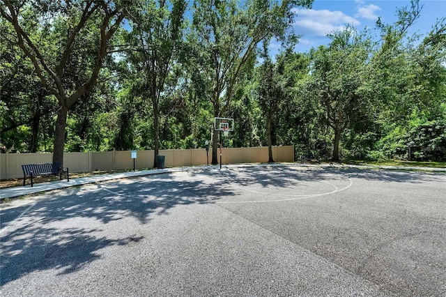 view of sport court with community basketball court
