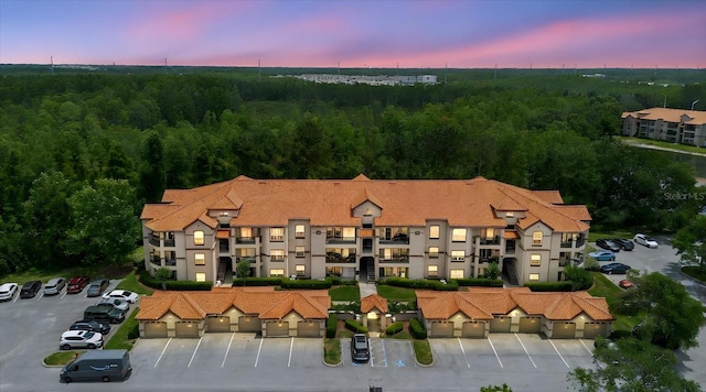 18107 Peregrines Perch Pl Unit 6303, Lutz, FL 33558 - aerial view at dusk of a view of trees