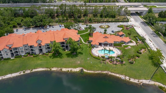 18107 Peregrines Perch Pl Unit 6303, Lutz, FL 33558 - view of property location featuring a large body of water and a pool area
