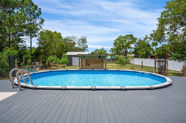 1854 S Overview Dr, Lecanto, FL 34461 - view of pool with a deck
