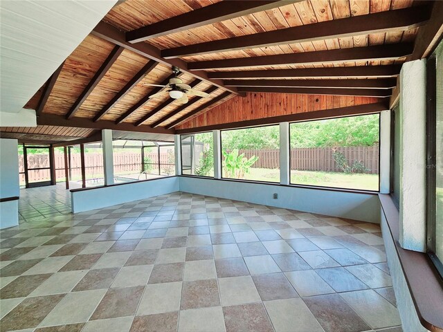 20295 Lorenzo Ave, Port Charlotte, FL 33952 - unfurnished sunroom featuring ceiling fan
