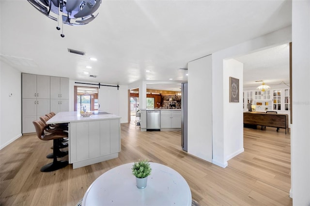 525 Gornto Lake Rd, Brandon, FL 33510 - kitchen featuring appliances with stainless steel finishes, light wood-style floors, recessed lighting, and baseboards