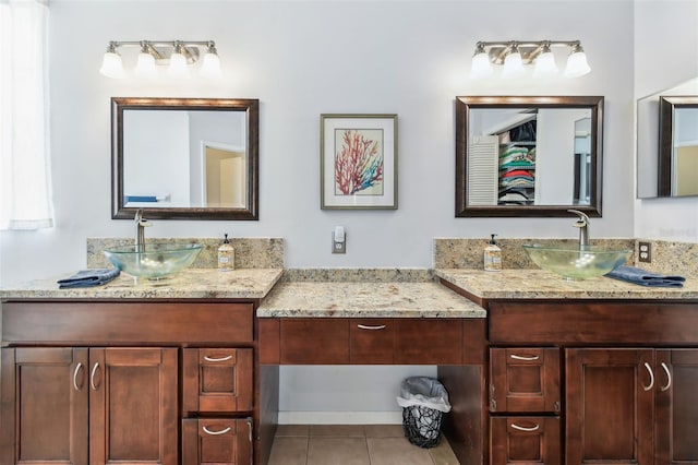 13028 Prestwick Dr, Riverview, FL 33579 - full bath with vanity and tile patterned flooring