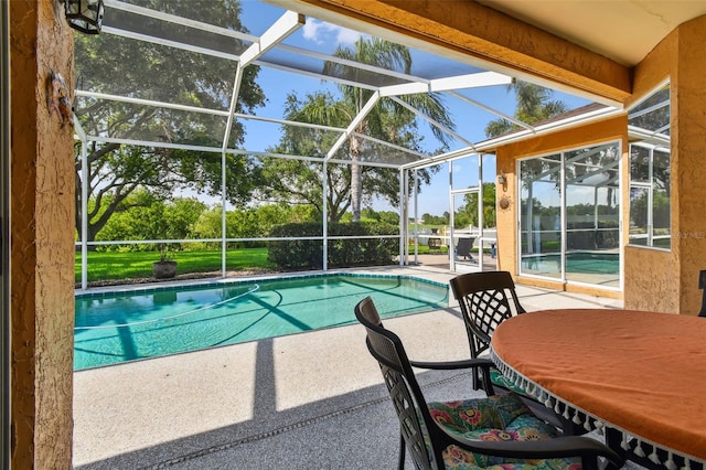 13028 Prestwick Dr, Riverview, FL 33579 - swimming pool featuring a patio area and a lanai