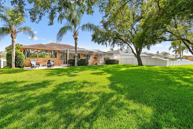 13028 Prestwick Dr, Riverview, FL 33579 - view of yard featuring a patio and a gazebo
