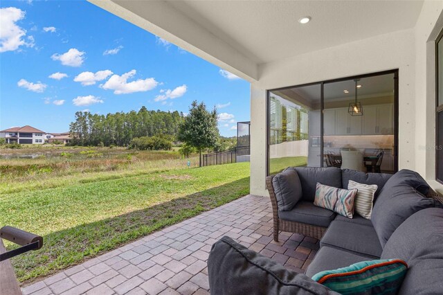 6154 Marsh Trail Dr, Odessa, FL 33556 - view of patio / terrace with outdoor lounge area