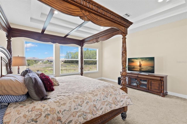 6154 Marsh Trail Dr, Odessa, FL 33556 - bedroom featuring baseboards, carpet floors, a tray ceiling, and recessed lighting