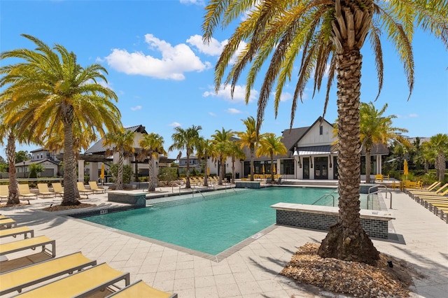 6154 Marsh Trail Dr, Odessa, FL 33556 - community pool featuring a patio area
