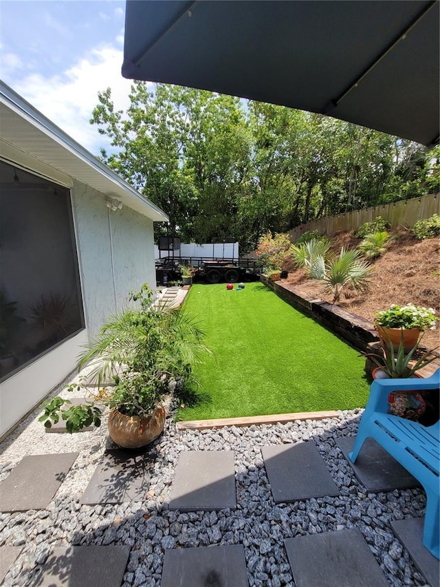 6318 Ridge Crest Dr, Port Richey, FL 34668 - view of yard with a patio area
