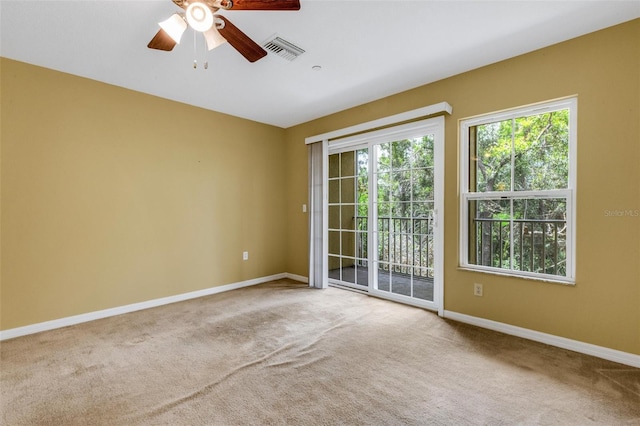 9013 White Sage Loop, Lakewood Ranch, FL 34202 - carpeted spare room with ceiling fan and baseboards