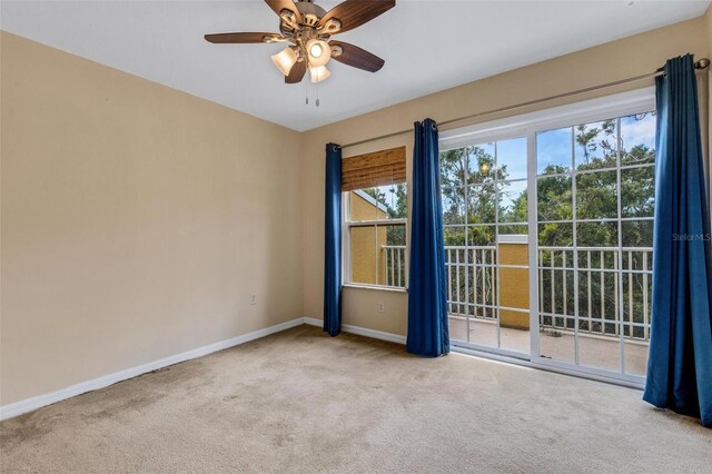 9013 White Sage Loop, Lakewood Ranch, FL 34202 - carpeted empty room featuring baseboards and a ceiling fan