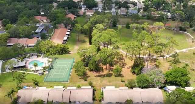 2355 Bentley Dr, Palm Harbor, FL 34684 - aerial view of property and surrounding area with a pool area